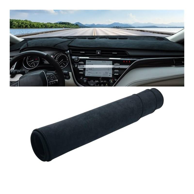Armaturenbrett-Pad Für Toy&ota Für Camry XV70 2018 2019 2020 2021 2022 2023 2024 Hybrid-Auto-Armaturenbrett-Abdeckung Armaturenbrett-Matte Sonnenschutzpolster(B LHD Black) von QGBUSQ