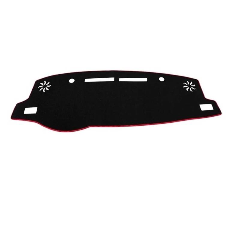 Armaturenbrett-Pad Für Toy&ota Für Yaris Für Ativ 2019 2020 2021 2022 2023 Auto Dashboard Abdeckung Dash Matte Sonnenschutz Nicht-slip Pad(A LHD Red Side) von QGBUSQ