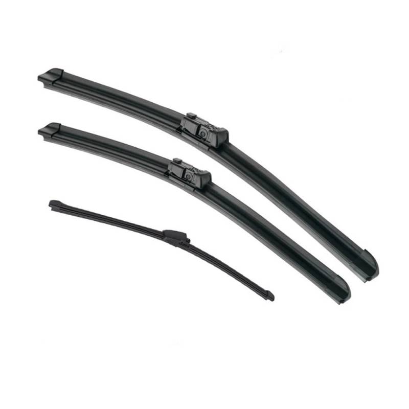 Auto-Wischerblätter Scheibenwischer LHD RHD Vorne Hinten Wischerblätter Set Für V&W Für Golf 5 2005-2009 Windschutzscheibe Vorne Hinten Fenster 24"+19"+13"(Left hand drive) von QGBUSQ