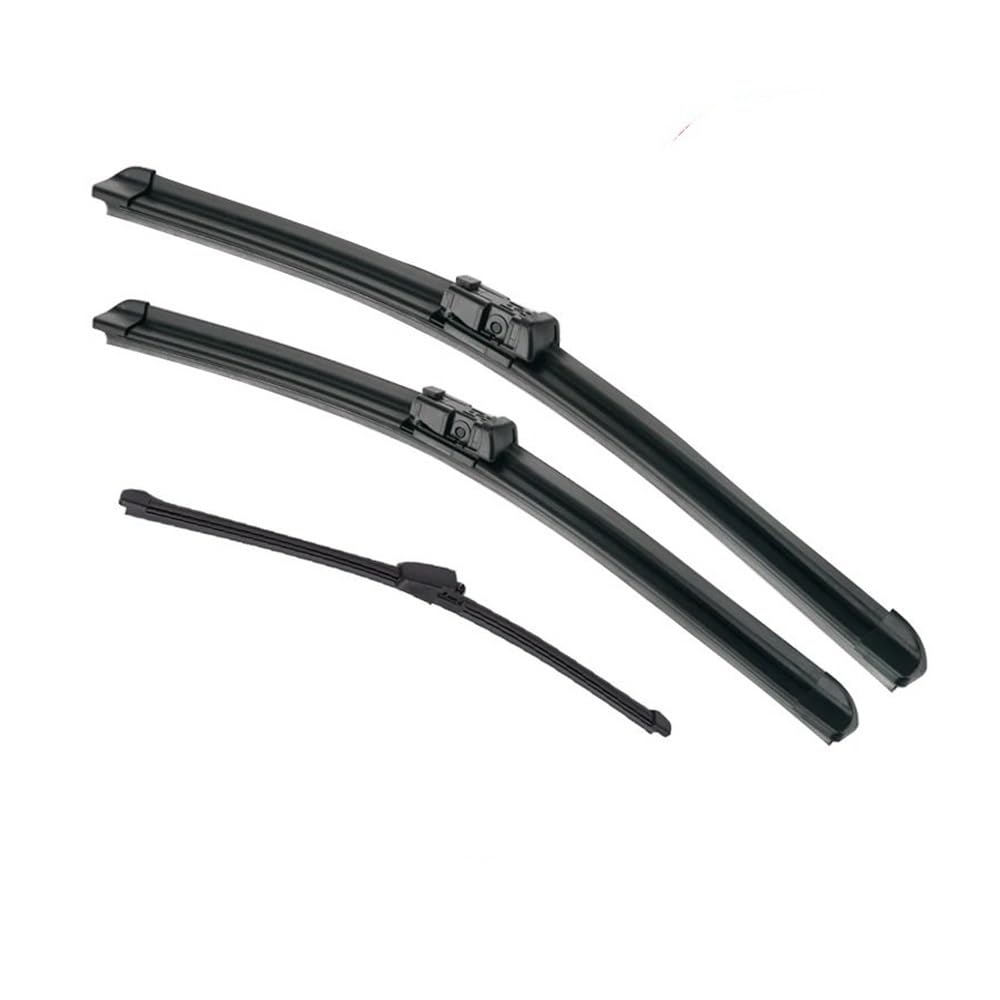Auto-Wischerblätter Scheibenwischer LHD RHD Vorne Hinten Wischerblätter Set Für V&W Für T&iguan 2007-2016 Windschutzscheibe Vorne Hinten Fenster 24"+21"+13"(Left hand drive) von QGBUSQ