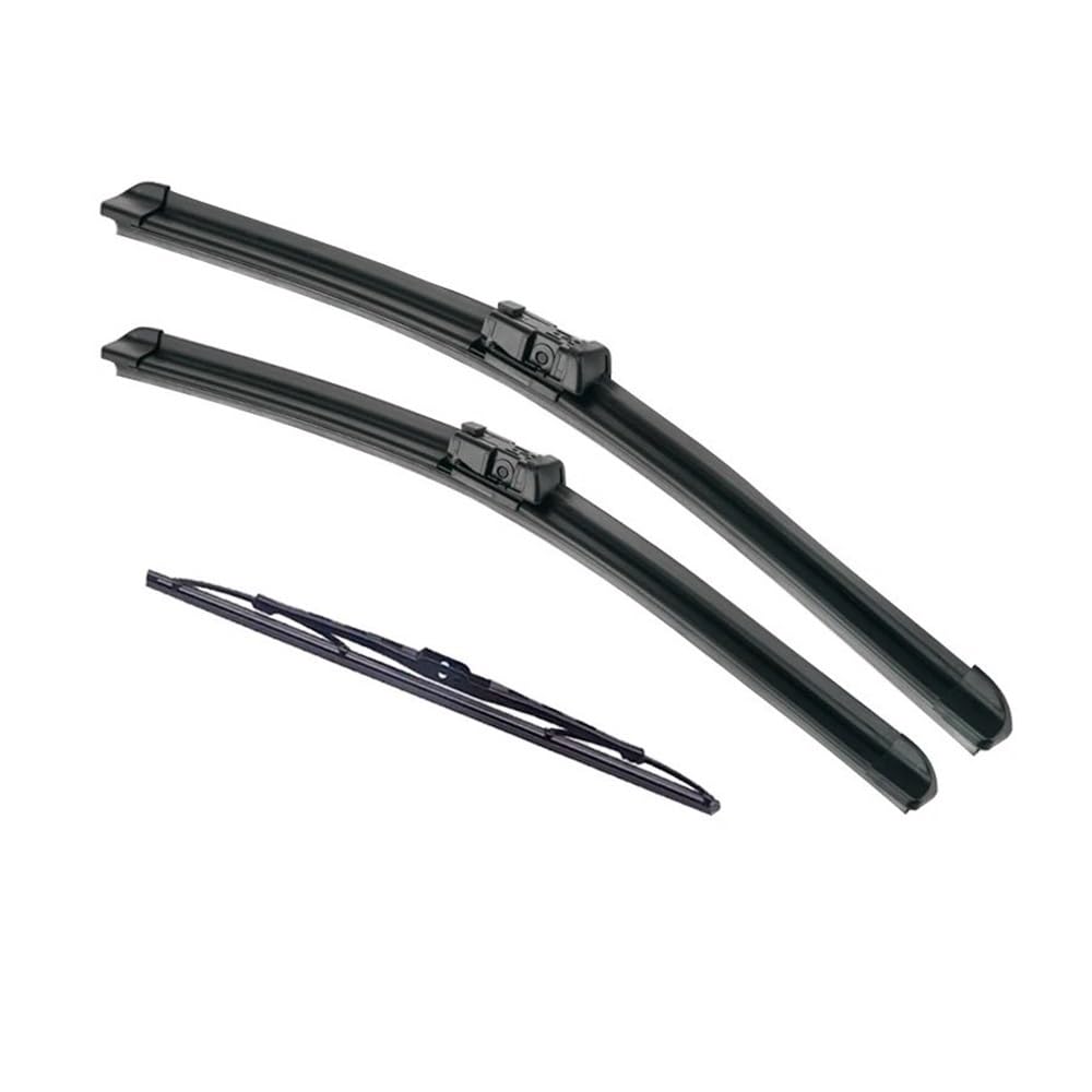 Auto-Wischerblätter Scheibenwischer LHD RHD Vorne Und Hinten Wischerblätter Set Für Seat Für Ibiza 6L 2006 2007 2008 Windschutzscheibe Fenster 21"+19"+14"(Left hand drive) von QGBUSQ