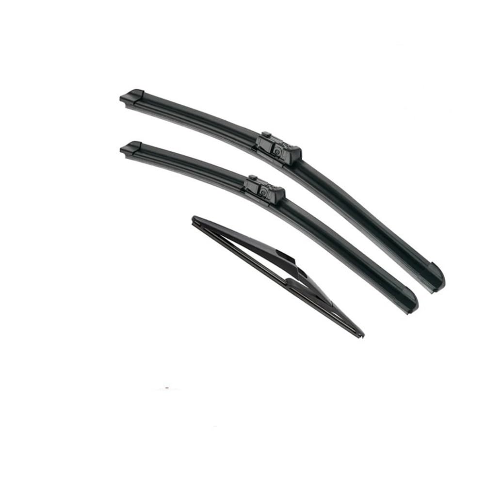Auto-Wischerblätter Scheibenwischer Vorne Hinten Wischerblätter Set Für Fiat Für Bravo 2007 2008 2009 2010 2011 2012 2013 Windschutzscheibe 24"+18"+12"(Left-hand drive) von QGBUSQ