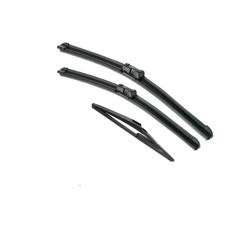Auto-Wischerblätter Scheibenwischer Vorne Hinten Wischerblätter Set Für Fiat Für Bravo 2007 2008 2009 2010 2011 2012 2013 Windschutzscheibe 24"+18"+12"(Left-hand drive) von QGBUSQ