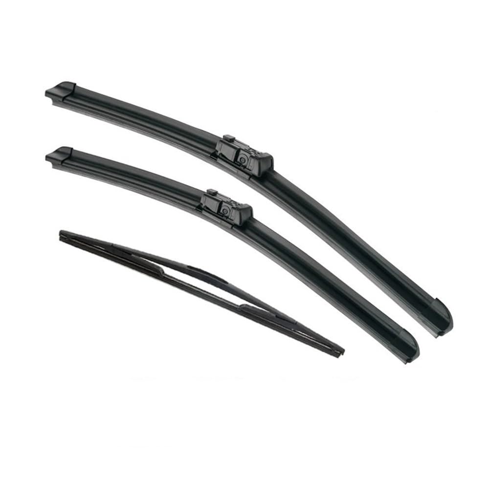 Auto-Wischerblätter Scheibenwischer Vorne Hinten Wischerblätter Set Für Opel Für Meriva B 2010-2013 2014 2015 2016 2017 Windschutzscheibe 28"+22"+16"(Left hand drive) von QGBUSQ