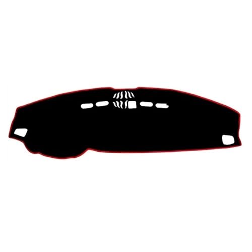 QGBUSQ Armaturenbrett-Pad Armaturenbrett-Abdeckungsmatte Inneres Dash-Sonnenschutz-Schutz-Teppich-Teppich Für Land Für Rover Discovery 3 4 2005–2013 2014 2015 2016(Left Hand Drive,Red Edge) von QGBUSQ