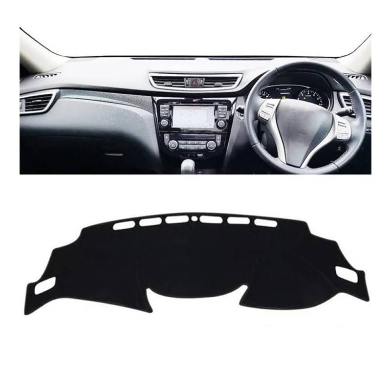 QGBUSQ Armaturenbrett-Pad Auto Dashboard Abdeckung Sonnenschutzdach Matte Pad Dash Schützen Teppich Für N&issan Für X-Trail T32 Rogue 2014 2015 2016 2017 2018 2019 2020(Right Hand Drive) von QGBUSQ