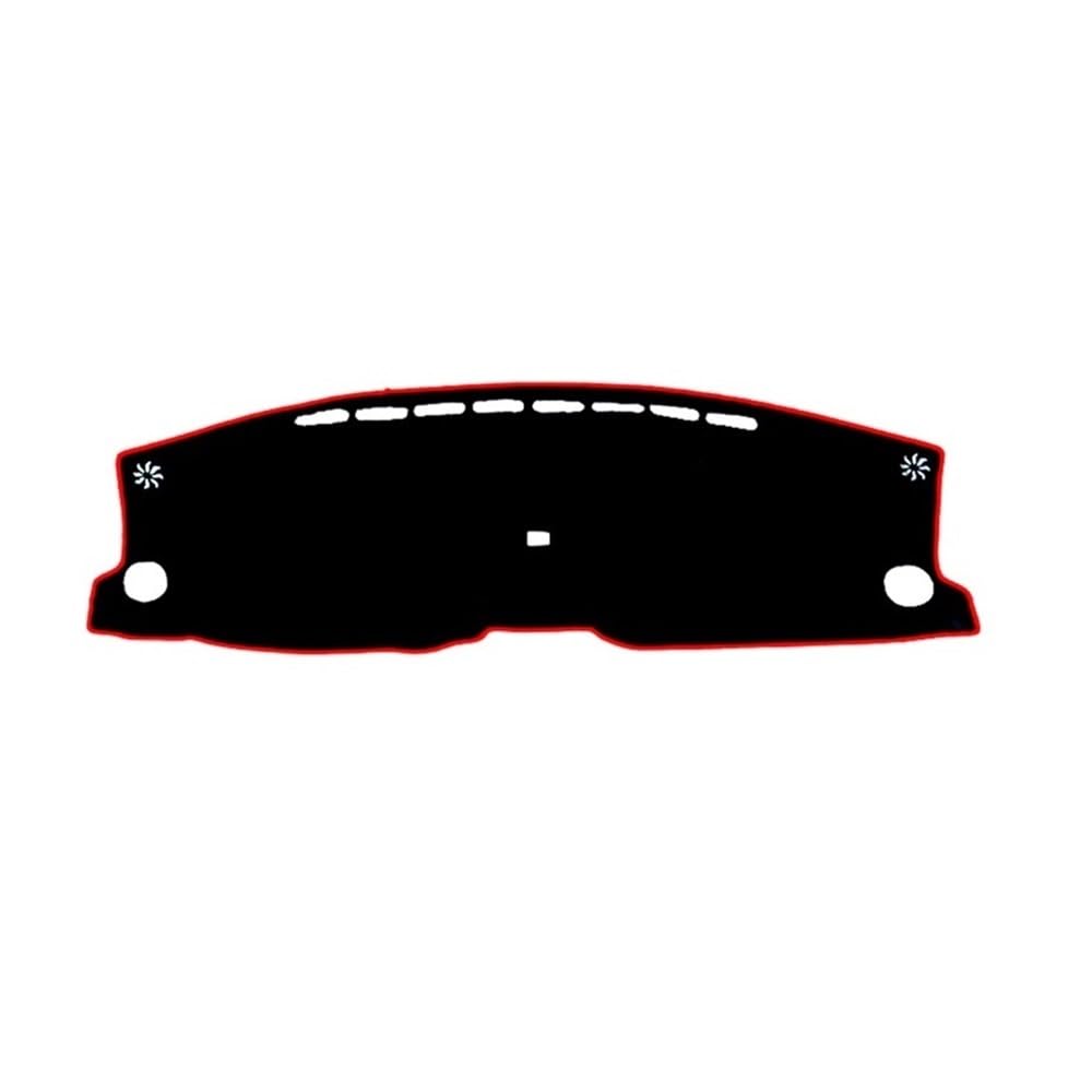 QGBUSQ Armaturenbrett-Pad Dashmat Dashboard Abdeckung Matte Pad Dash Sonnenschirm Schützen Teppich Teppich Für Hon┐da Für HRV Vezel 2022 2023 2024(Right Hand Drive,Red Edge) von QGBUSQ