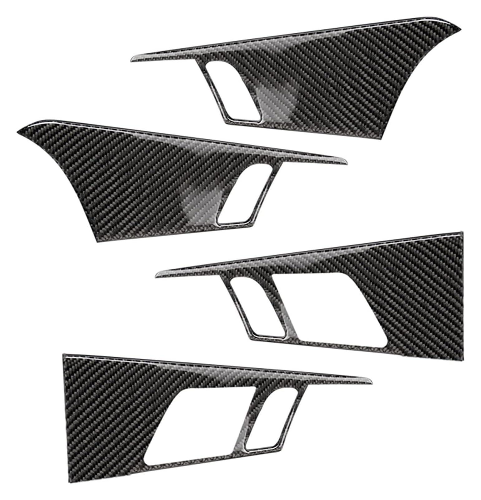 Auto Außentürgriff Kappen Für A4 B9 A4L 2017 2018 Kohlefaser Auto Styling Türgriff Armlehne Panel Tür Schüssel Abdeckung Trim(Door Panel Cover 2) von QGMKMVZZBK