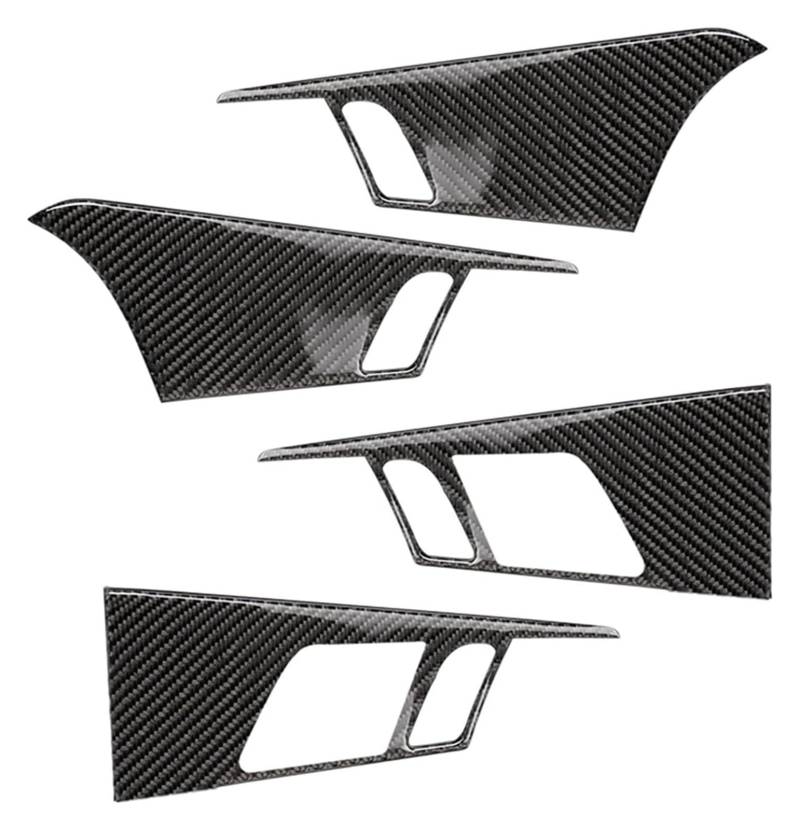 Auto Außentürgriff Kappen Für A4 B9 A4L 2017 2018 Kohlefaser Auto Styling Türgriff Armlehne Panel Tür Schüssel Abdeckung Trim(Door Panel Cover 2) von QGMKMVZZBK