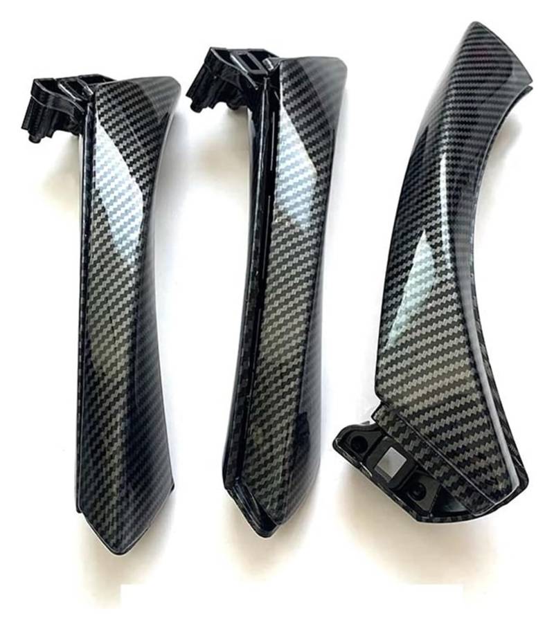 Auto Außentürgriff Kappen Für B&MW 3 Serie E90 E91 E92 316 318 320 325 328i Auto-Innentürgriffe Türgriff Aus Kohlefaser Mit Abdeckung(Rhd 3pcs Set) von QGMKMVZZBK