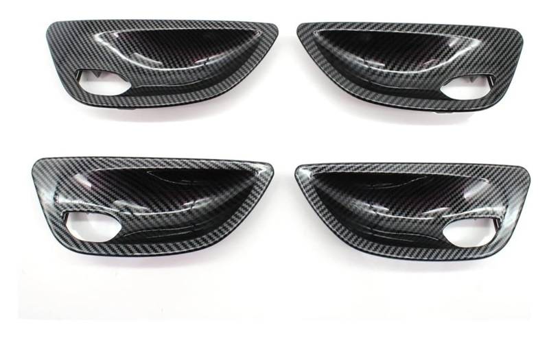 Auto Außentürgriff Kappen Für B&MW 5 Series F10 F11 F18 2010–2017 Links Rechts Innentürgriffschalen-Abdeckungsverkleidung Ersatz(Carbon 4pcs Set) von QGMKMVZZBK