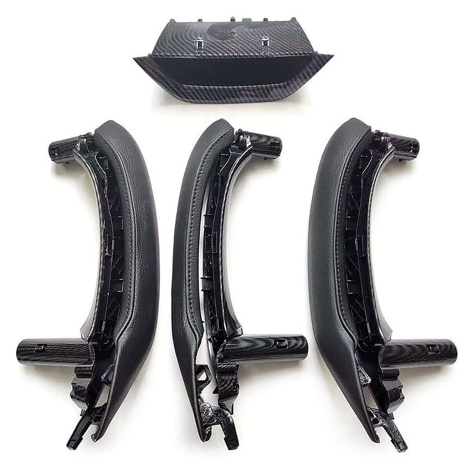 Auto Außentürgriff Kappen Für B&MW X3 X4 F25 F26 2010-2016 LHD Autoinnenraum Links Rechts Türgriff Pull Trim Mit Leder(Lhd 7pcs Set) von QGMKMVZZBK
