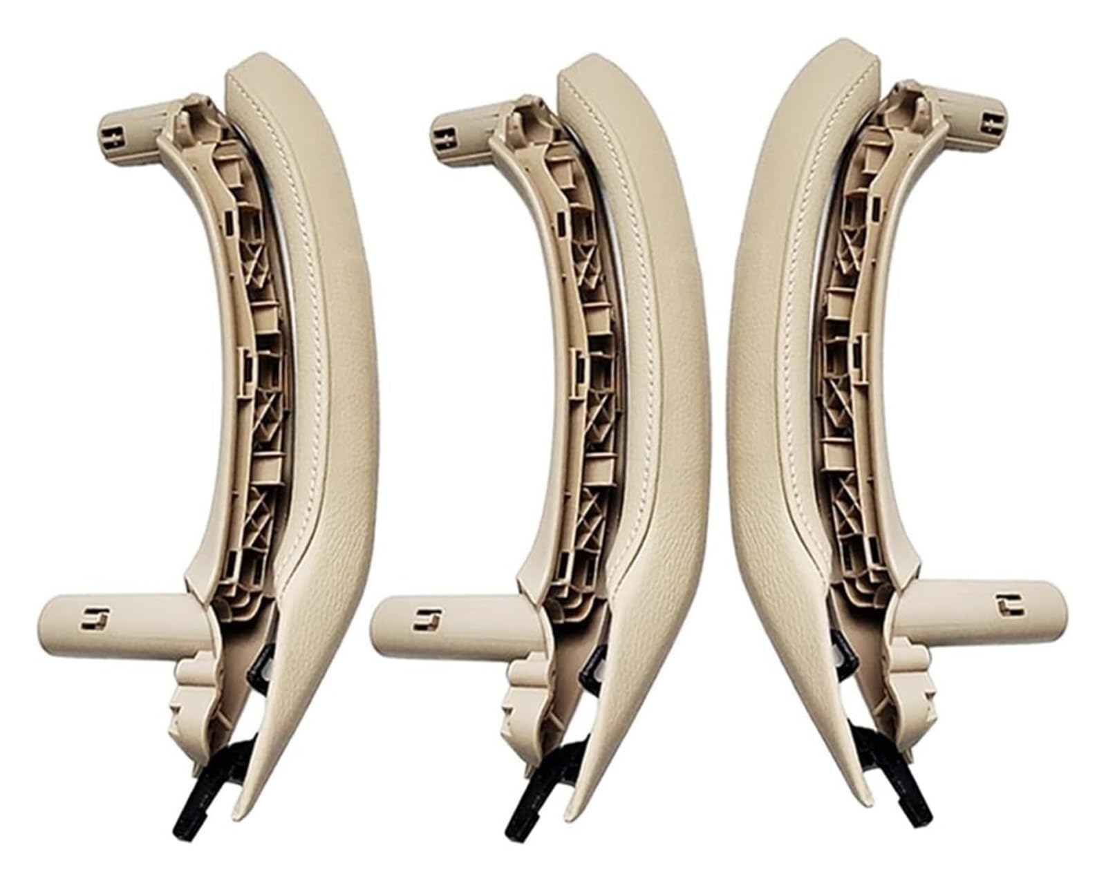 Auto Außentürgriff Kappen Für B&MW X3 X4 F25 F26 2010-2016 LHD RHD Innen Beifahrertür Zuggriff Lederabdeckung Montage Türgriffe(Rhd 6pcs Set Beige) von QGMKMVZZBK