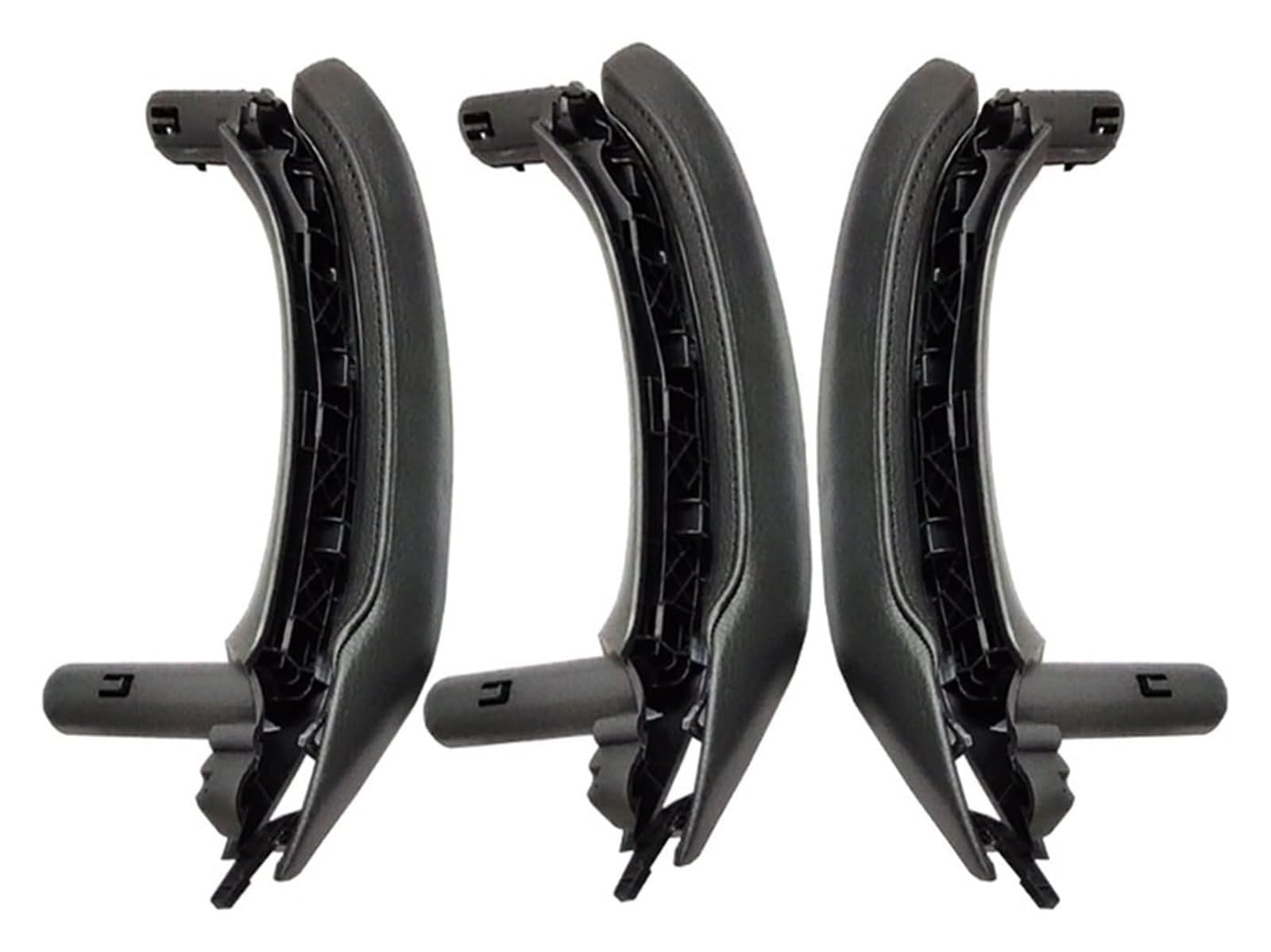 Auto Außentürgriff Kappen Für B&MW X3 X4 F25 F26 2010-2016 LHD RHD Innen Beifahrertür Zuggriff Lederabdeckung Montage Türgriffe(Rhd 6pcs Set Black) von QGMKMVZZBK