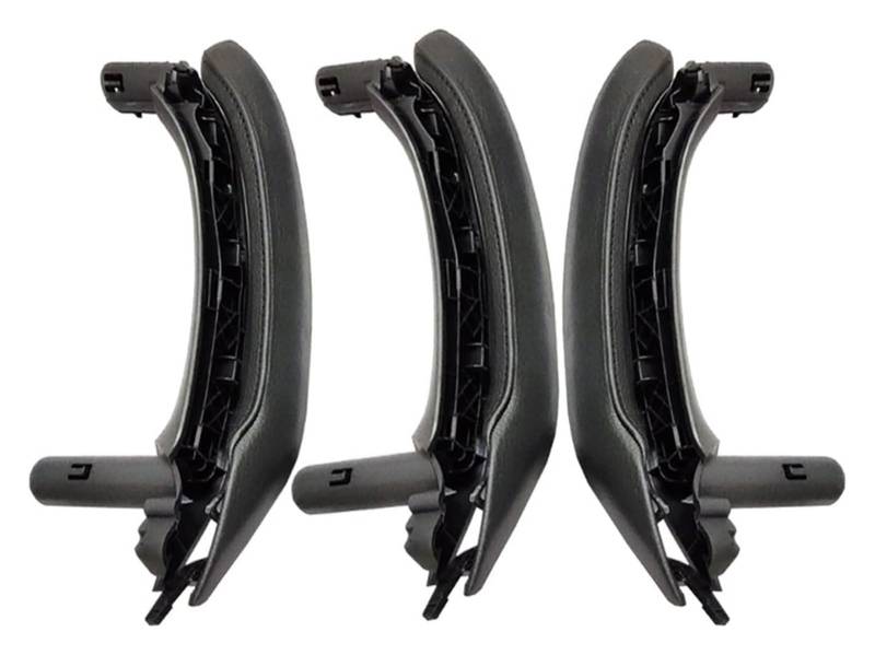 Auto Außentürgriff Kappen Für B&MW X3 X4 F25 F26 2010-2016 LHD RHD Innen Beifahrertür Zuggriff Lederabdeckung Montage Türgriffe(Rhd 6pcs Set Black) von QGMKMVZZBK