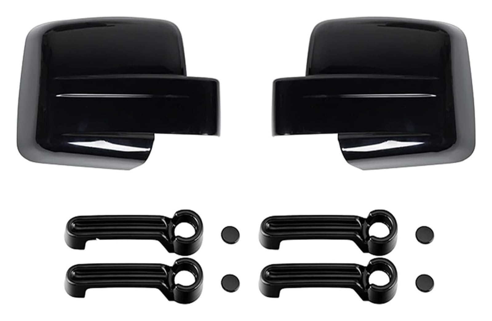 Auto Außentürgriff Kappen Für Dodge Für Nitro 2007-2012 Außen Zubehör Rückspiegel Abdeckungen Auto Türgriff Abdeckung Aufkleber(Black 10 Pcs) von QGMKMVZZBK