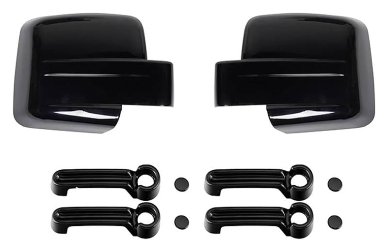 Auto Außentürgriff Kappen Für Dodge Für Nitro 2007-2012 Außen Zubehör Rückspiegel Abdeckungen Auto Türgriff Abdeckung Aufkleber(Black 10 Pcs) von QGMKMVZZBK