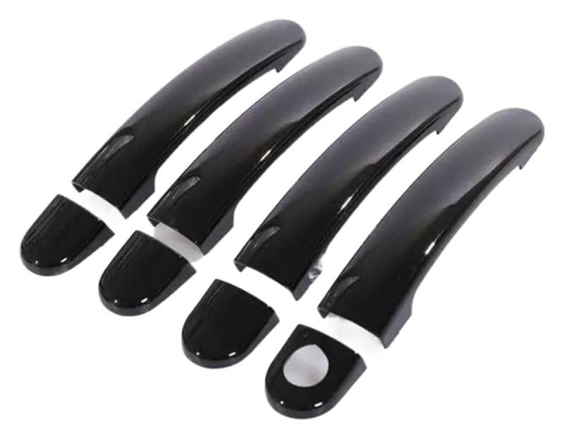 Auto Außentürgriff Kappen Für Fabia Für Octavia 2008-2013 Styling Auto Türgriff Abdeckungen Schutz Aufkleber Auto Türgriff Abdeckung(Schwarz,1 keyhole) von QGMKMVZZBK