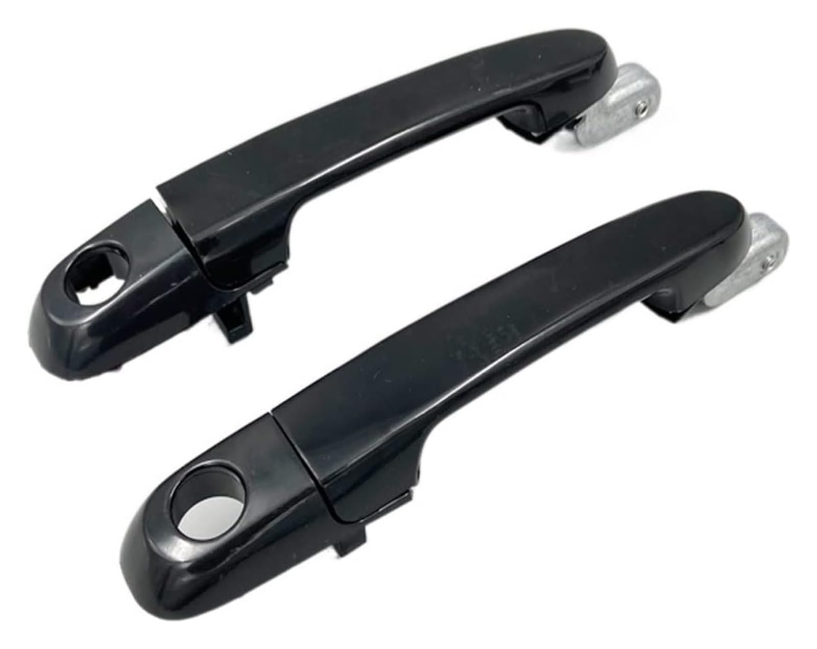 Auto Außentürgriff Kappen Für Hyundai Für Accent 2006 2007 2008 2009 2010 2011 Vorne Hinten Tür Äußere Türgriff Schwarz Auto Teile(Front With Hole,Left) von QGMKMVZZBK