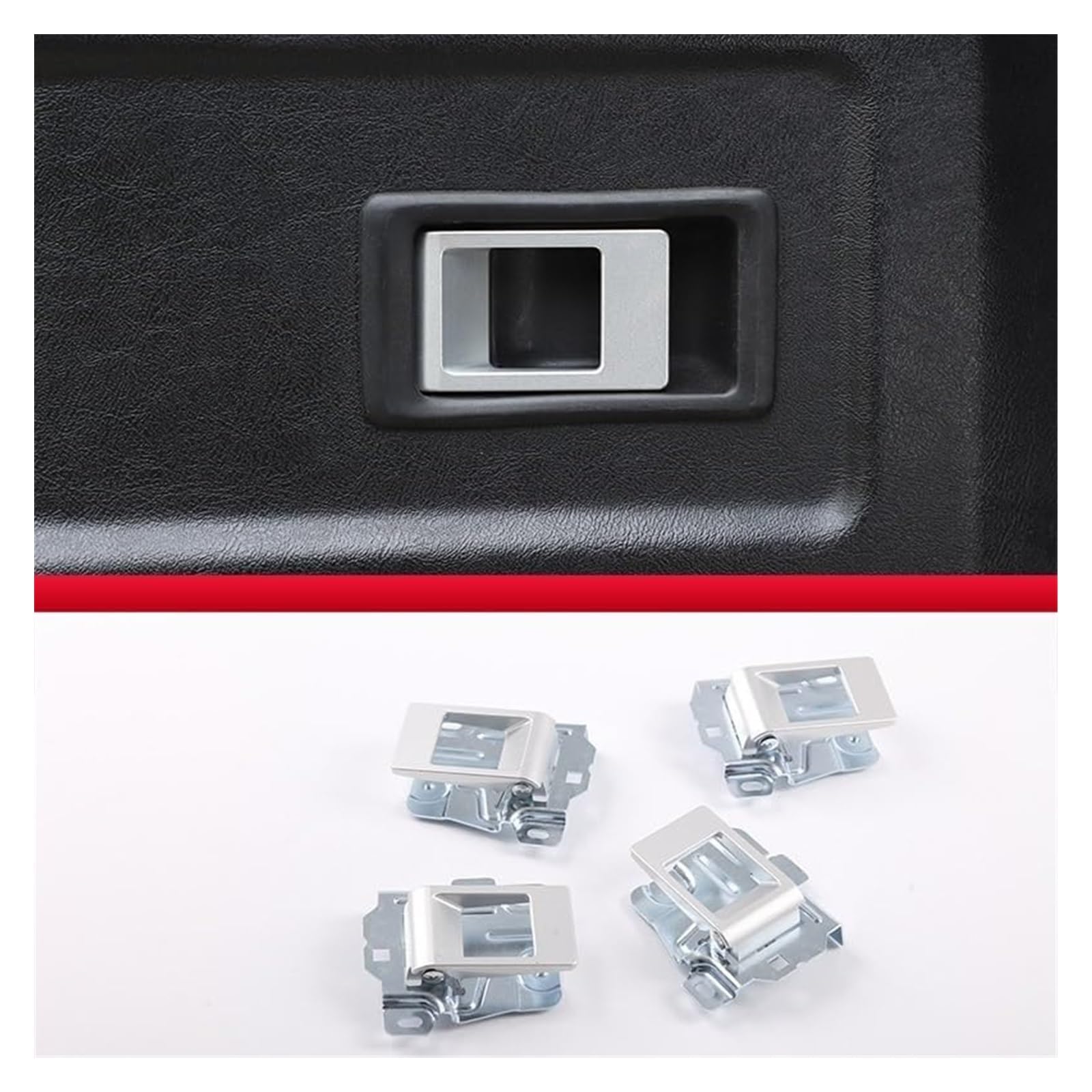 Auto Außentürgriff Kappen Für Macan 2014-2023 Real Carbon Fiber Auto Türgriff Schutzhülle Abdeckung Trim Aufkleber Externe Auto Zubehör(Silver 4-pcs) von QGMKMVZZBK