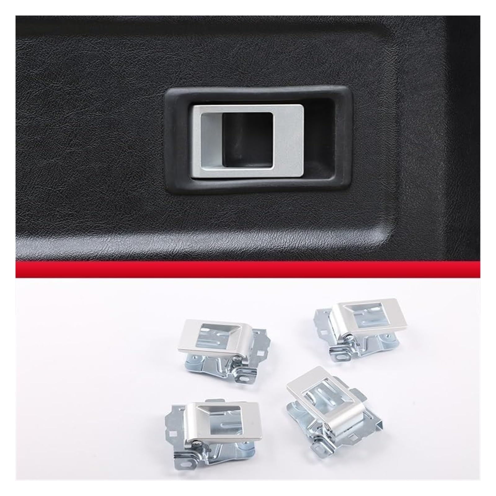 Auto Außentürgriff Kappen Für Macan 2014-2023 Real Carbon Fiber Auto Türgriff Schutzhülle Abdeckung Trim Aufkleber Externe Auto Zubehör(Silver 4-pcs) von QGMKMVZZBK