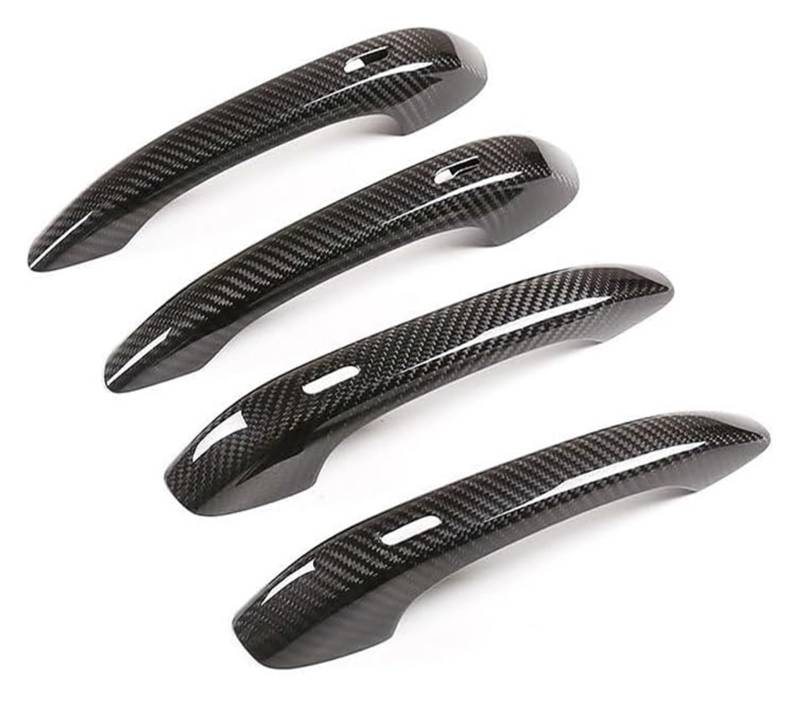 Auto Außentürgriff Kappen Für Macan 2014-2023 Real Carbon Fiber Auto Türgriff Schutzhülle Trim Aufkleber Externe(Rhd Gray) von QGMKMVZZBK