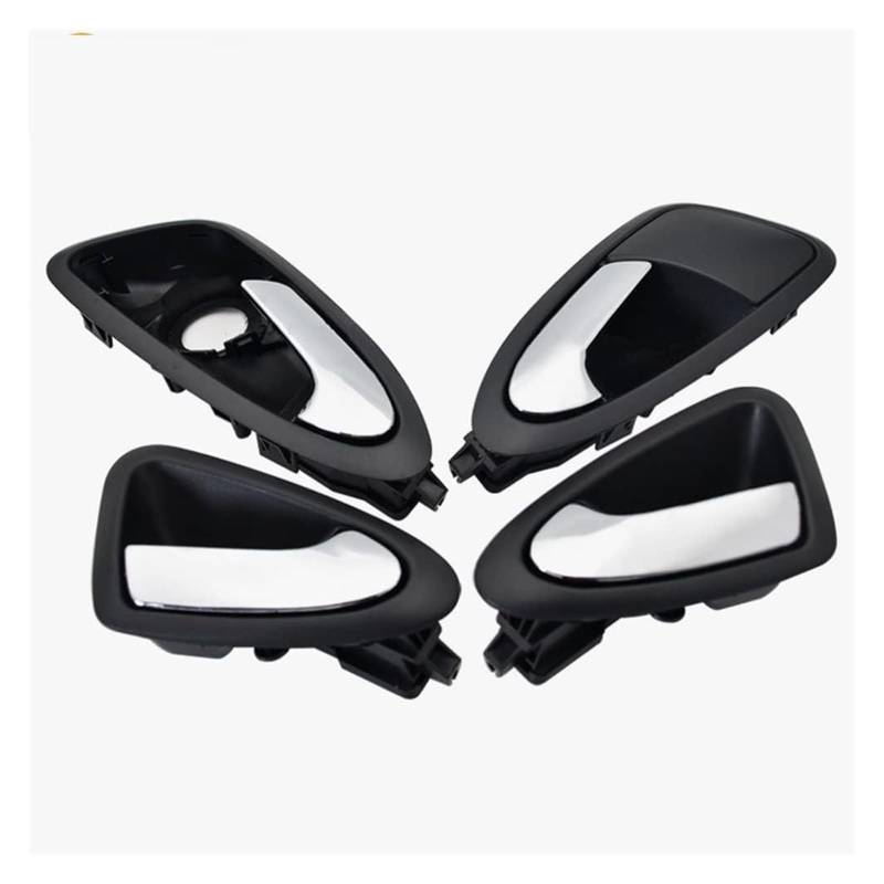 Auto Außentürgriff Kappen Für Sitz Für Ibiza 6J1837113A 6J1837114A 2009-2017 Auto Zubehör Vorne Links Rechts Auto Innen Innen Innen Tür Griff(Matte Silver Set) von QGMKMVZZBK
