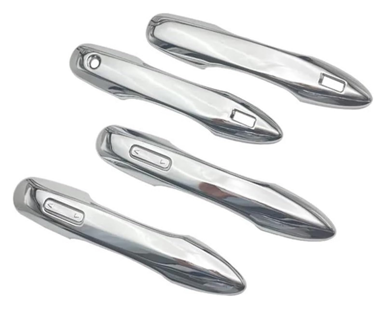 Auto Außentürgriff Kappen Für T&oyota Für Alphard Für Vellfire 40 Serie 2023 2024 Auto Styling Chrome Außentür Griff Abdeckung Türgriff Bowl Trim(Silver Door Handle) von QGMKMVZZBK