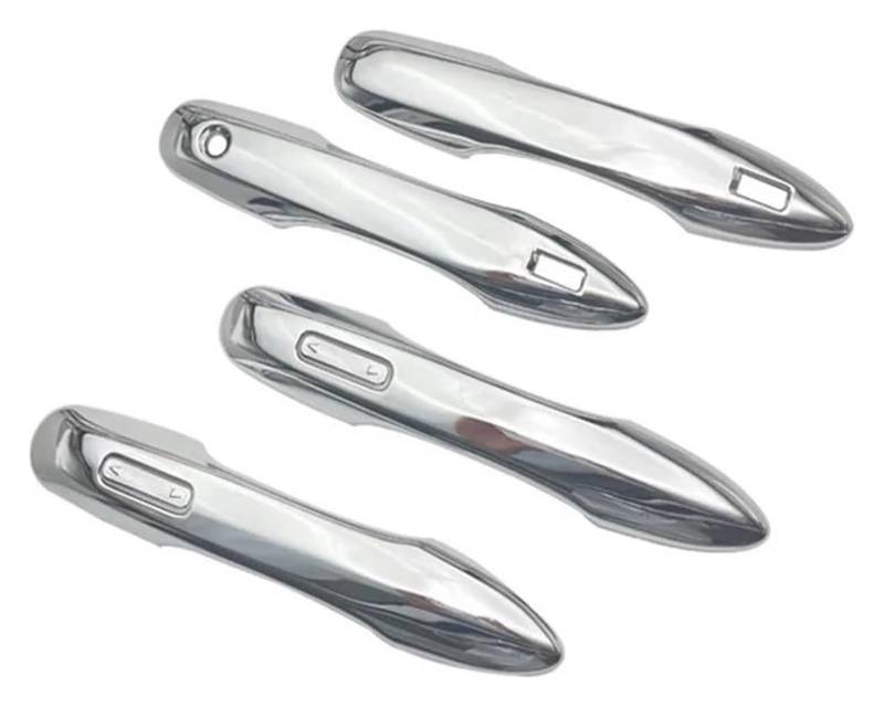 Auto Außentürgriff Kappen Für T&oyota Für Alphard Für Vellfire 40 Serie 2023 2024 Auto Styling Chrome Außentür Griff Abdeckung Türgriff Bowl Trim(Silver Door Handle) von QGMKMVZZBK