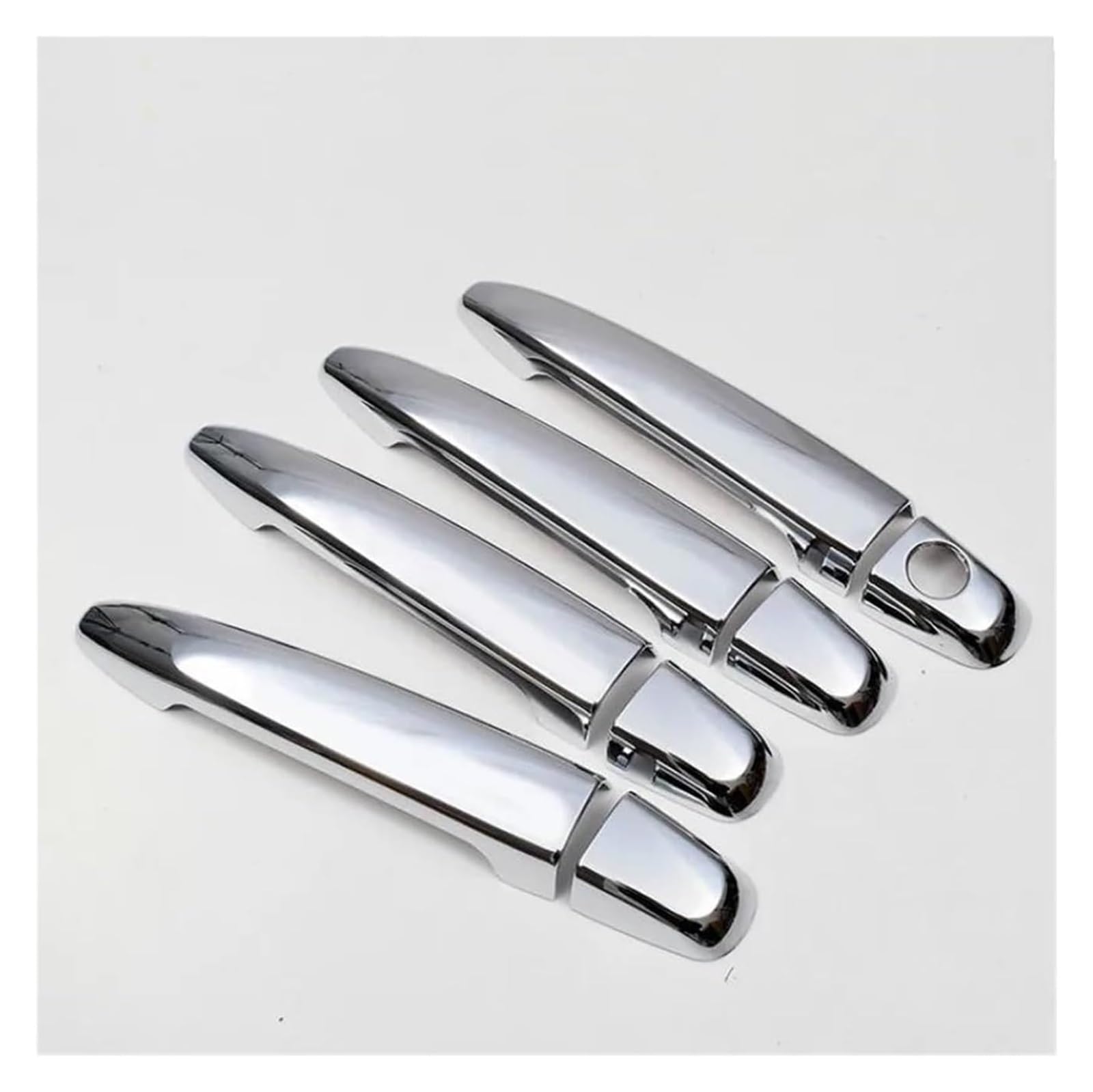 Auto Außentürgriff Kappen Für T&oyota Für Previa Für Estima Für Tarago 2016 2007-2017 2015 Auto Türgriff Abdeckung Trim Aufkleber(Silver No Button) von QGMKMVZZBK