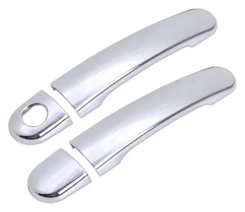 Auto Außentürgriff Kappen Für VW Für G&olf 5 MK5 Für Kaninchen 1K 2004-2009 Autotürgriffabdeckung Autotürgriffabdeckungen Zubehör Styling Aufkleber(Silber,1) von QGMKMVZZBK