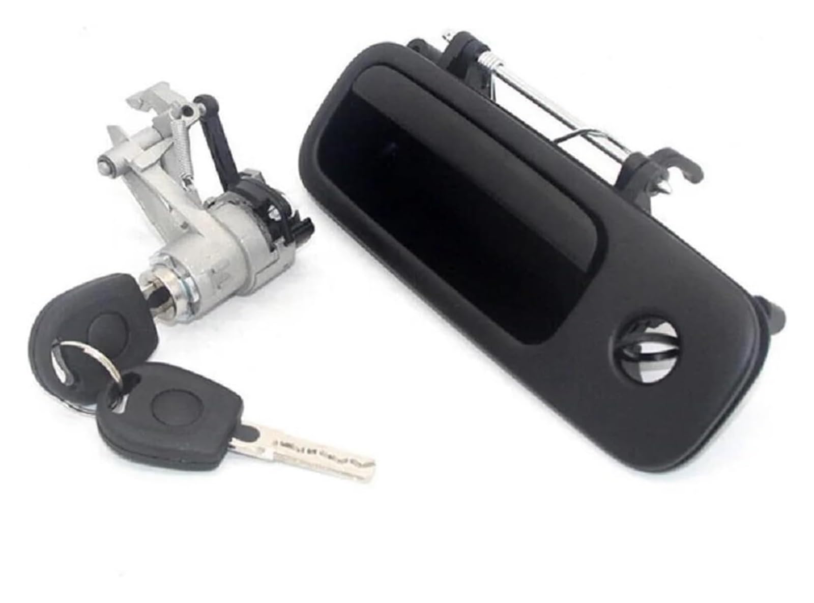 Auto Außentürgriff Kappen Für VW Für G&olf IV Für Lupo Für Caddy Für Sharan Für Variant 1993-2020 Heckklappe Hinten Äußere Tür Griff Schloss 2 Schlüssel 1J6827297G 1J6827565B(A SET) von QGMKMVZZBK