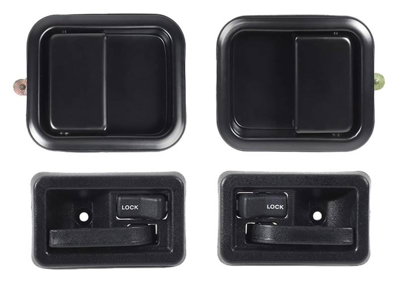 Auto Außentürgriff Kappen Für Wrangler TJ 1997 1998 1999 2000 2001 2002 2003 2004 2005 2006 Auto Tür Haltegriffe Montage(4 Pcs a Set) von QGMKMVZZBK