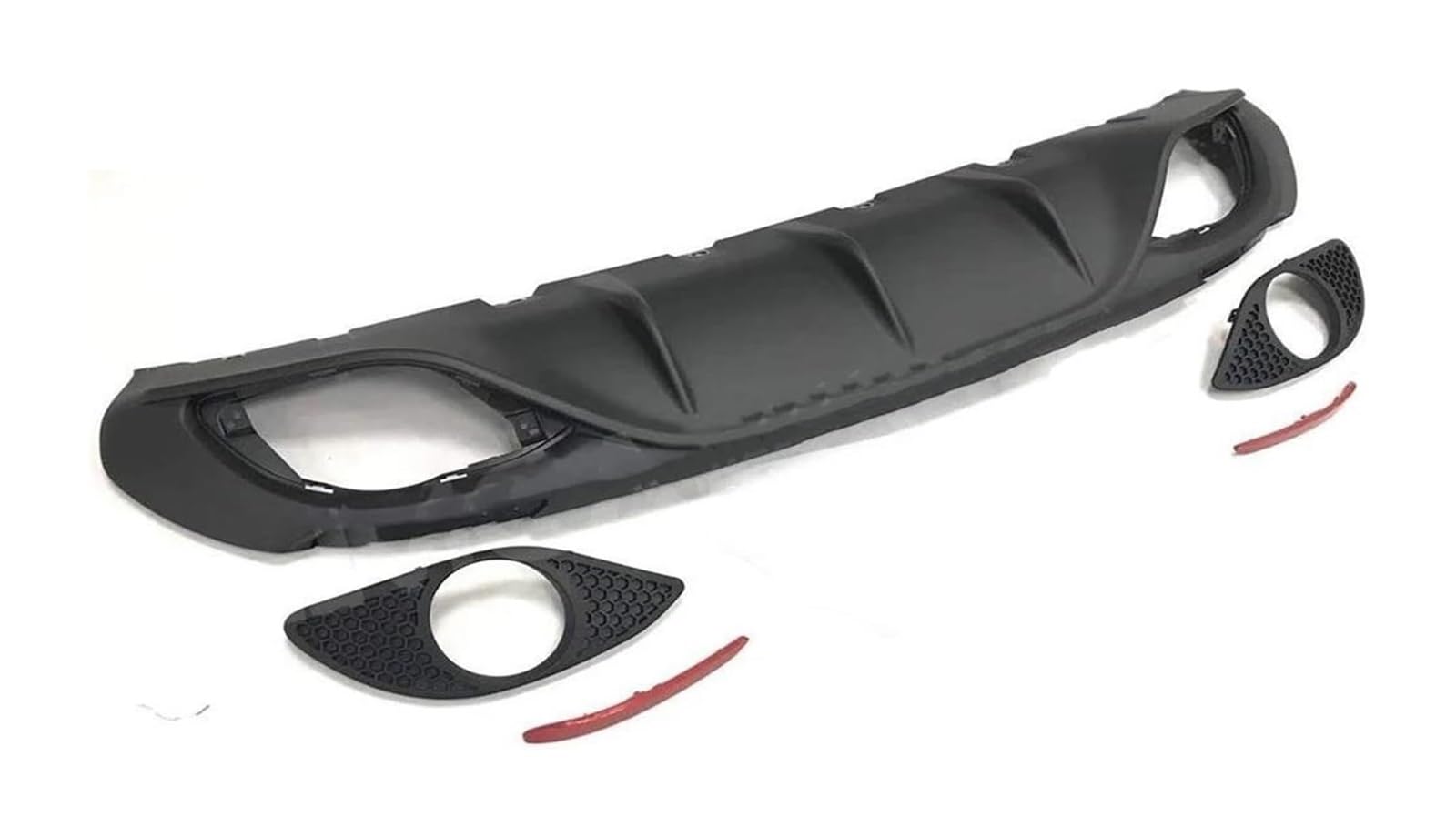 Heckscheibe Dachspoiler Für A&lfa Für Romeo Für Giulia Standard 2016-2018 Sport Stil Auto Stoßstange Heckflosse Schwanz Hinten Flügel Hinten Lip Diffusor Spoiler Mit Auspuff(Without exhaust) von QGMKMVZZBK