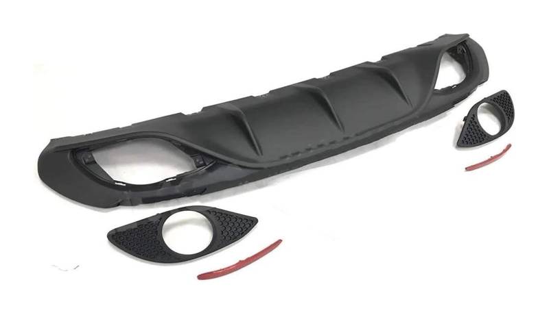 Heckscheibe Dachspoiler Für A&lfa Für Romeo Für Giulia Standard 2016-2018 Sport Stil Auto Stoßstange Heckflosse Schwanz Hinten Flügel Hinten Lip Diffusor Spoiler Mit Auspuff(Without exhaust) von QGMKMVZZBK