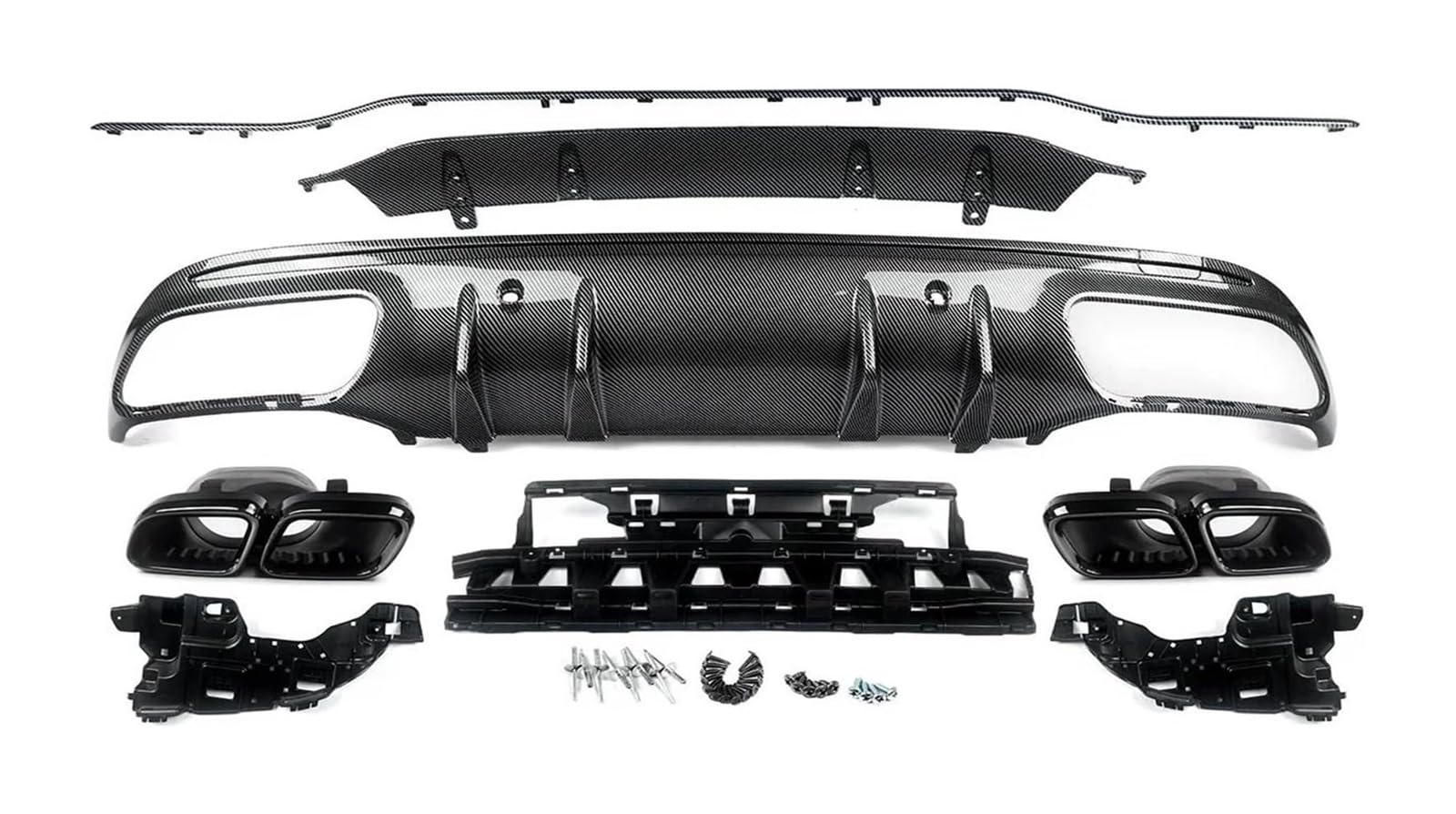 Heckscheibe Dachspoiler Für M&ercedes W205 C63 Für AMG 2015–2021 Heckstoßstangenlippe Autospoiler Heckspoiler Heckdiffusor Mit Auspuffspitzen Heckscheibe Dachspoiler Für M&ercedes W205 C63 Für AMG 2015–2021 Heckstoßstangenlippe Autospoiler Heckspoiler Heckdiffusor Mit Auspuffspitzen von QGMKMVZZBK