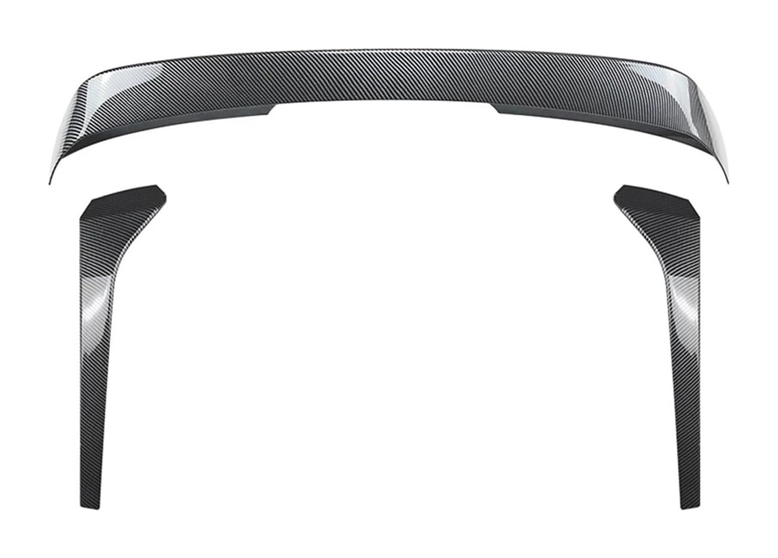 Heckscheibe Dachspoiler Für VW Für T&iguan MK2 2017-2023 Auto Heckspoiler Hinten Stamm Dach Spoiler Flügel + Schwanz Fenster Seite Splitter Trim Lip(Carbon Fiber Look) von QGMKMVZZBK