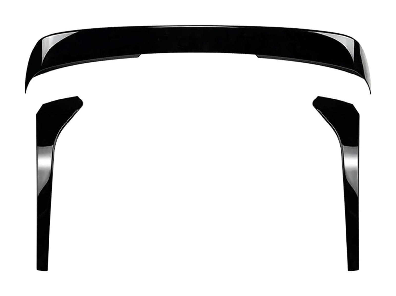 Heckscheibe Dachspoiler Für VW Für T&iguan MK2 2017-2023 Auto Heckspoiler Hinten Stamm Dach Spoiler Flügel + Schwanz Fenster Seite Splitter Trim Lip(Schwarz) von QGMKMVZZBK
