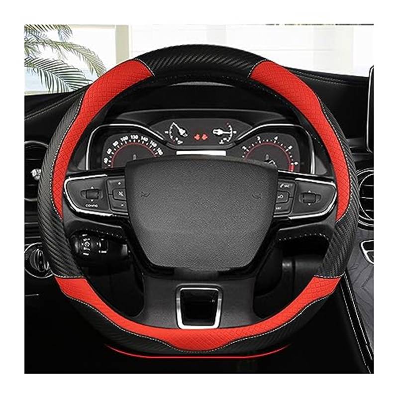Auto Lenkradbezug Für Citroen Für Berlingo Für Multispace Für XTR 2018 2019 2020 2021 Auto Lenkrad Abdeckung Rad Sleeve Schutz(Red) von QGQFDEYUNB