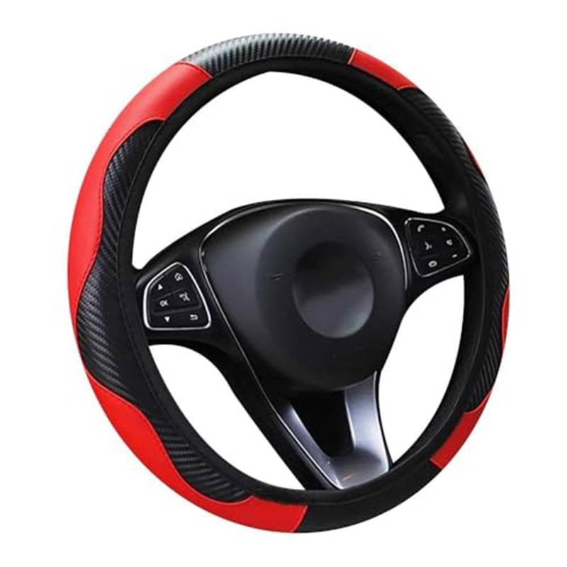 Auto Lenkradbezug Für Hyundai Für IONIQ 2018 Anti-Slip Atmungsaktive Bequeme Lenkrad Abdeckungen Zubehör Auto Lenkrad Abdeckung(‎C 37cm-39cm) von QGQFDEYUNB