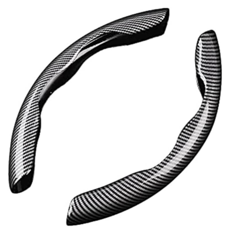 Auto Lenkradbezug Für Kia Für NIRO 2017 2018 2019 2020 2021 2022 2023 Für E-NIRO EV Universal Carbon Faser Segmentiert Lenkrad 2 Pcs von QGQFDEYUNB