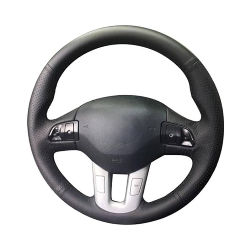Auto Lenkradbezug Für Kia Für Sportage 2011-2014 Für Ceed 2010 Künstliche Leder Lenkrad Abdeckung Hand-genäht Auto Lenkrad Abdeckungen(Red Blue Thread) von QGQFDEYUNB