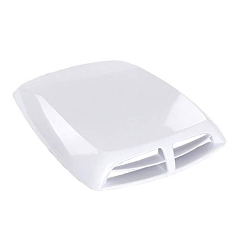 Automobil Ansaugrohr Auto-Lufteinlässe, Luftstrom-Entlüftungshaube, Luftschaufel, Motorhaubenabdeckung, Luftstrom-Haubenschaufel, Lufteinlass, DIY-Aufkleber(‎White) von QGQFDEYUNB