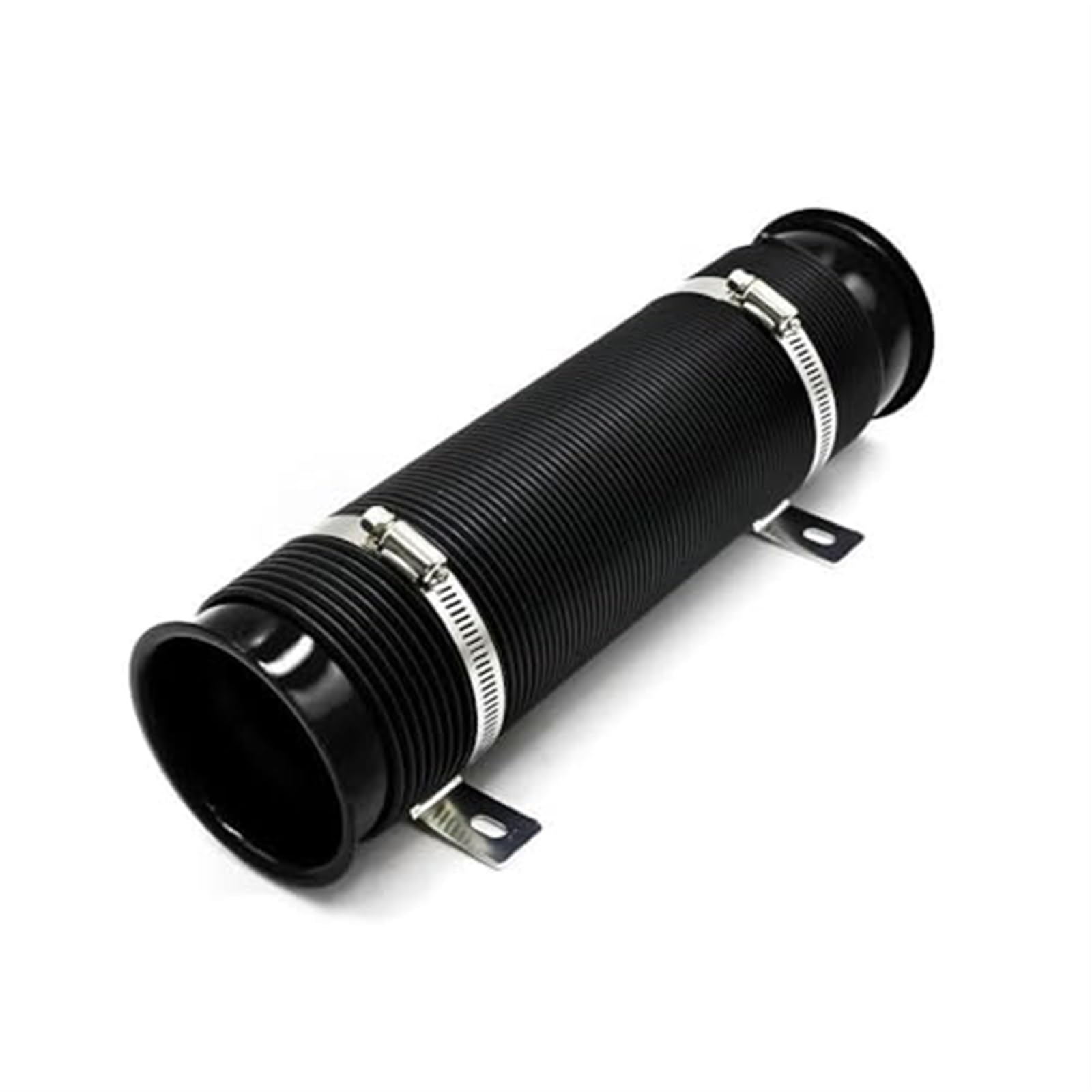 Automobil Ansaugrohr FÜR Ansaug-Entlüftungsrohr, Teleskoprohr, Belüftungsrohr, Ansaugluftrohr, 76 mm, erweiterbares Kaltlufteinlass-Set BX100458(Black) von QGQFDEYUNB