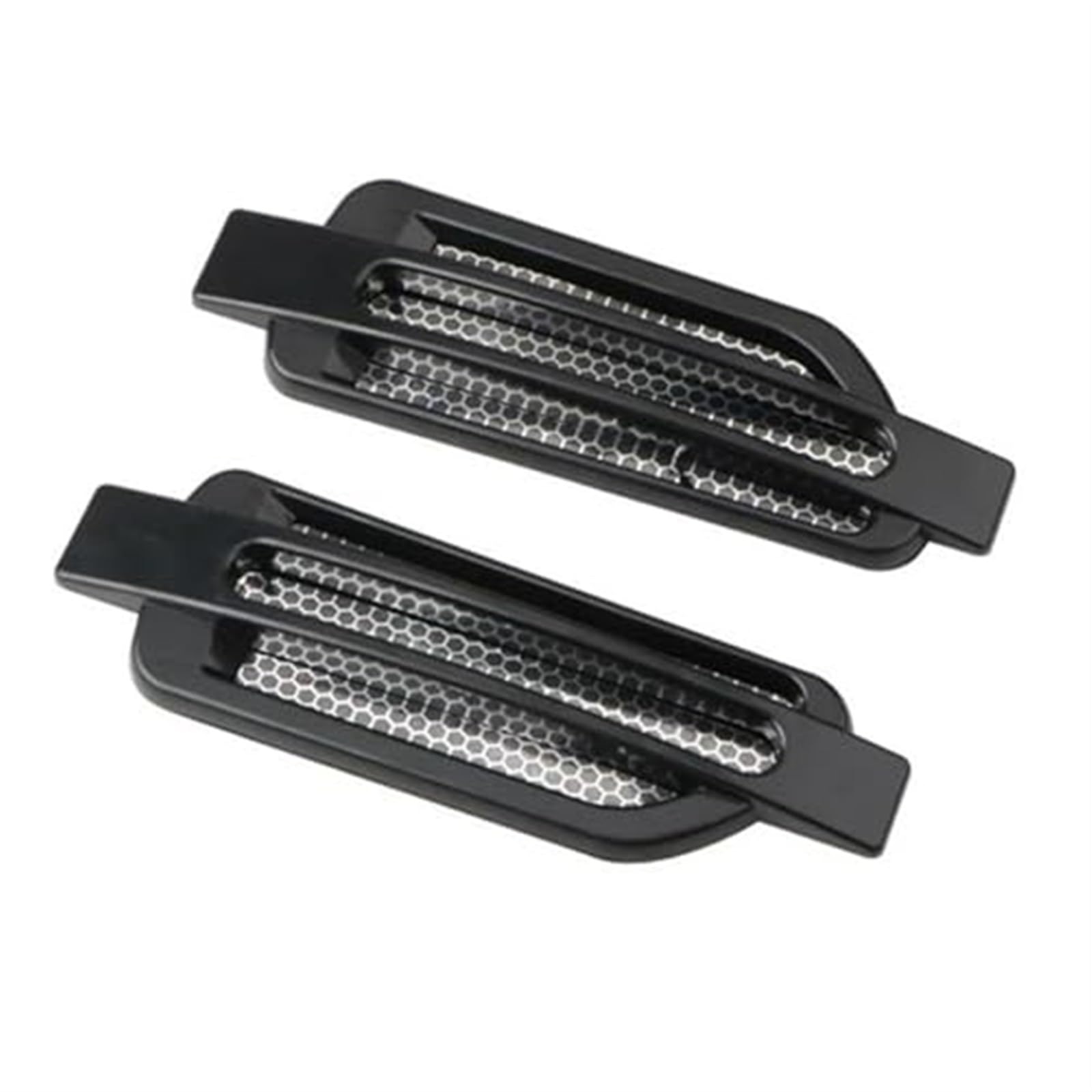 Automobil Ansaugrohr Für 2 Stück Universal Vent Side Vent Hood Air Outlet Dekorative Vents Vent Hood Fahrzeug Turbo Motorhaube Turbine Motorabdeckung(Black) von QGQFDEYUNB