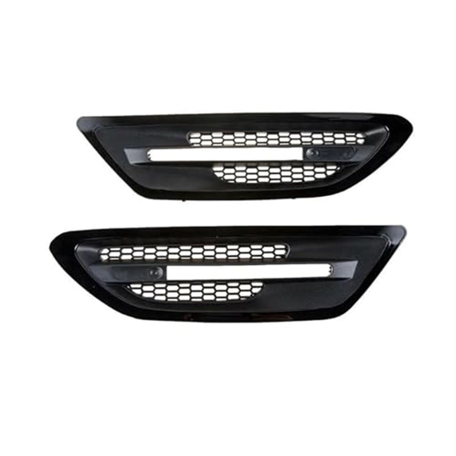 Automobil Ansaugrohr Für 5-Serie Für F10 Für M5 2011-2016 Auto Seite Fender Grill Trim Abdeckung Air Vent Intake Gitter 51137903879 51137903880(Gloss Black) von QGQFDEYUNB
