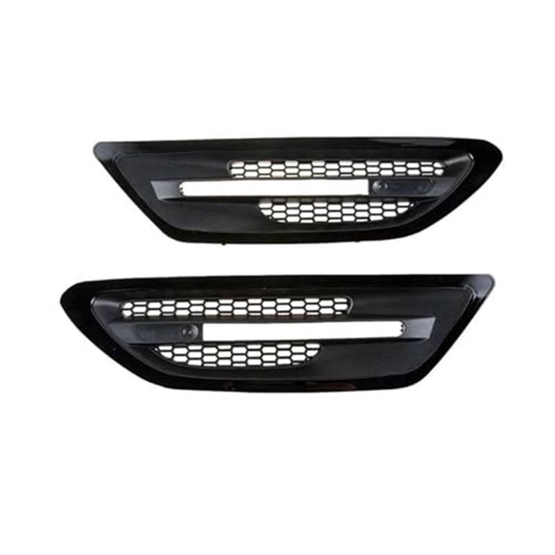 Automobil Ansaugrohr Für 5-Serie Für F10 Für M5 2011-2016 Auto Seite Fender Grill Trim Abdeckung Air Vent Intake Gitter 51137903879 51137903880(Gloss Black) von QGQFDEYUNB