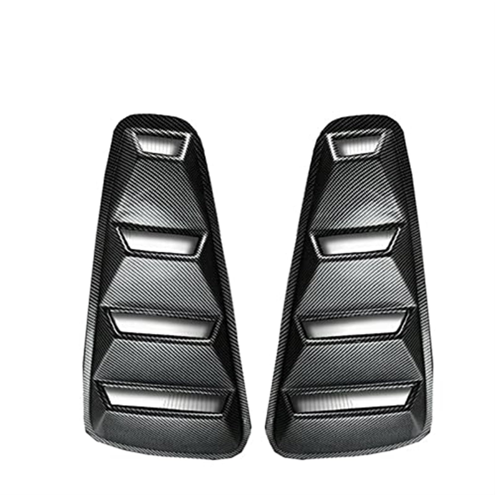 Automobil Ansaugrohr Für Ford Für Mustang 2005 2006 2007 2008 2009 2010 2011 2012 2013 2014 2PCS 1/4 Viertel Seite Fenster Lamellen Scoop Abdeckung Vent(‎Carbon Look) von QGQFDEYUNB