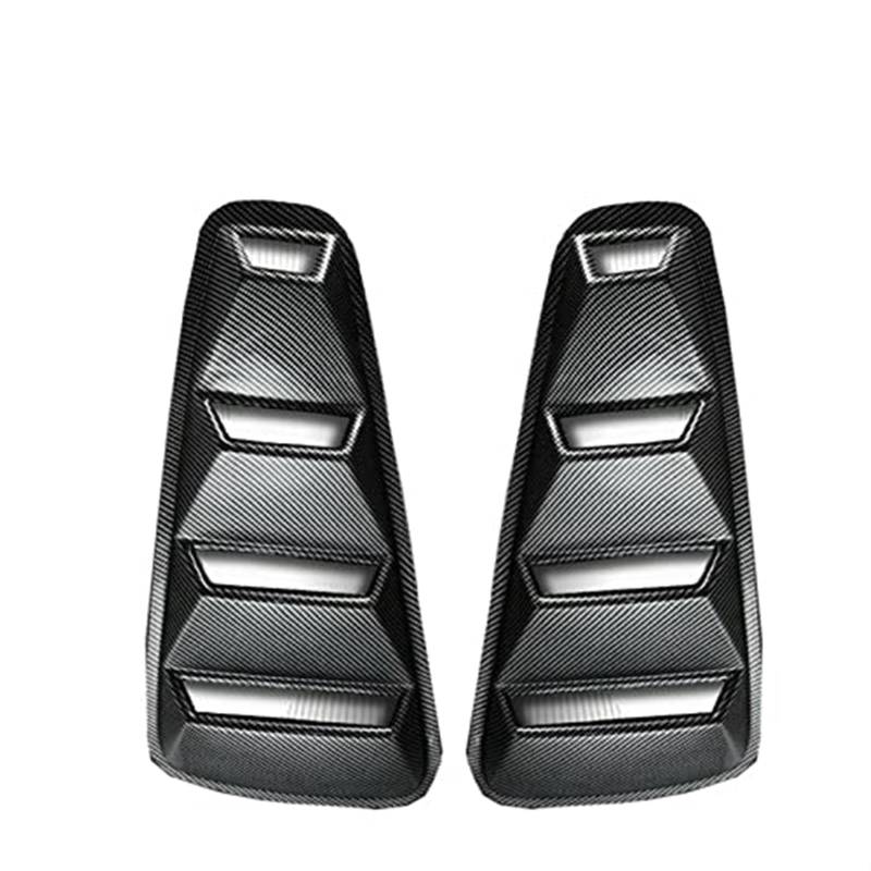 Automobil Ansaugrohr Für Ford Für Mustang 2005 2006 2007 2008 2009 2010 2011 2012 2013 2014 2PCS 1/4 Viertel Seite Fenster Lamellen Scoop Abdeckung Vent(‎Carbon Look) von QGQFDEYUNB