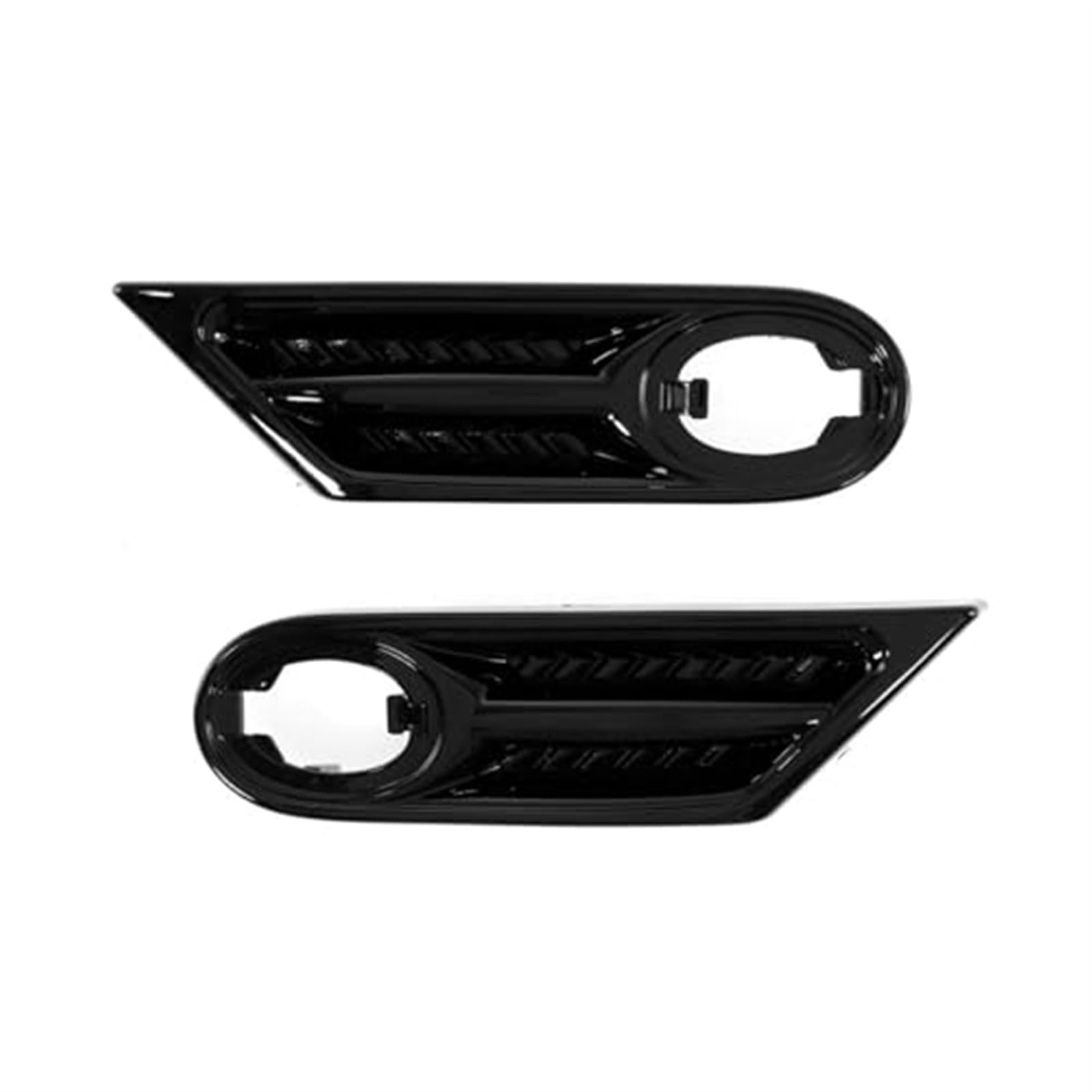 Automobil Ansaugrohr Für MINI Für Cooper Für R56 Für R57 Für R58 Für R59 2007-2013 Auto Seite Fender Lünette Trim Auto Lufteinlässe(Glossy Black) von QGQFDEYUNB